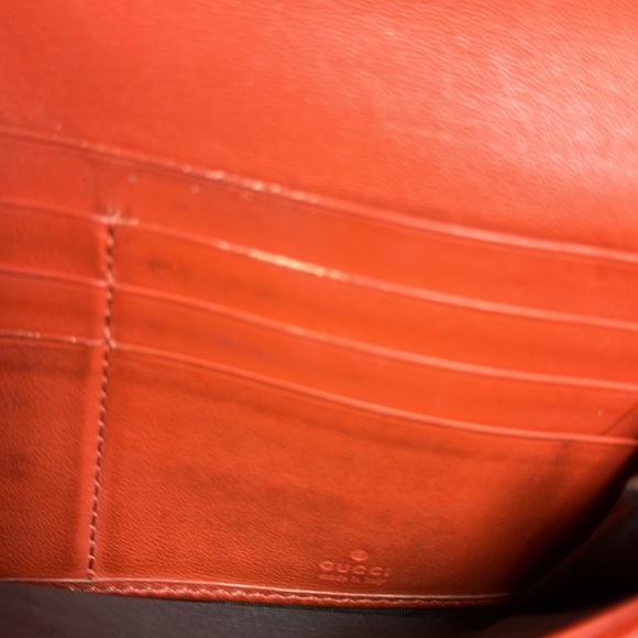 GUCCI BOW LONG WALLET MONOGRAM CANVAS - Picture 6 of 6